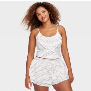 Roller Rabbit x Target White Heart-Print Cami Tank